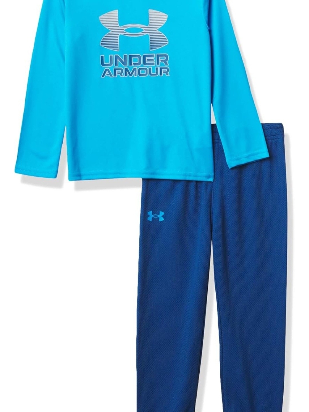 Under Armour Aqua and Navy Kids Two-Piece Set